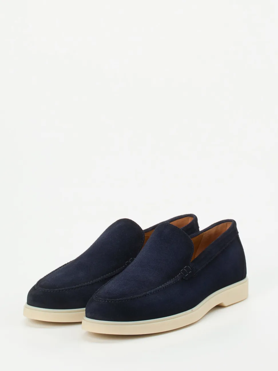 Magnanni – Loafer aus Veloursleder marineblau