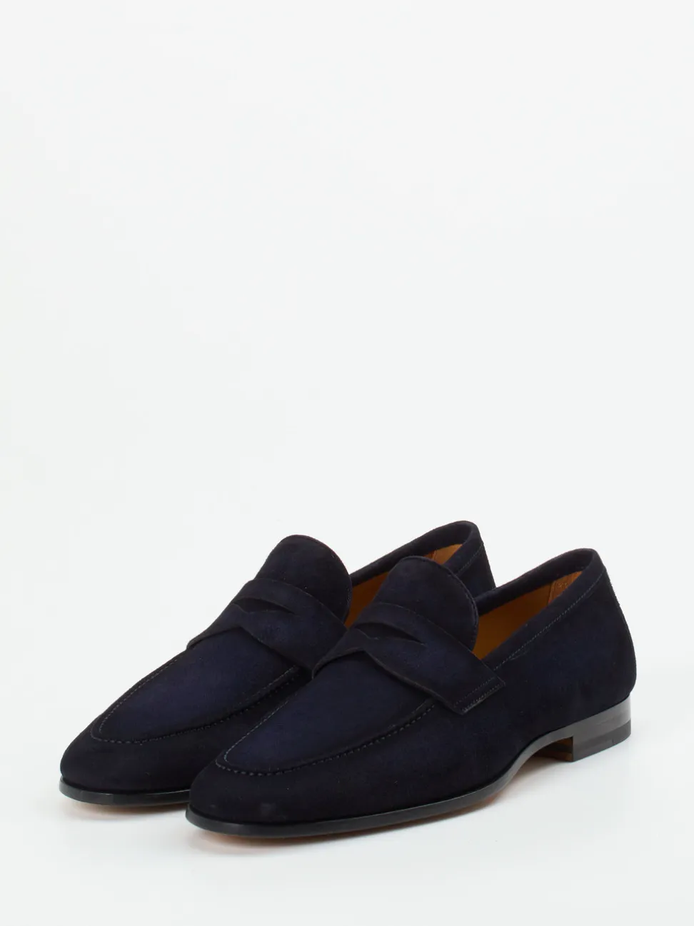 Magnanni – Loafer aus Veloursleder Dunkelblau