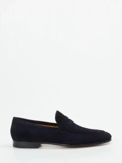 Magnanni – Loafer aus Veloursleder Dunkelblau