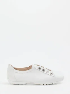 Mania – Bequem-Sneaker aus Lammleder Weiß