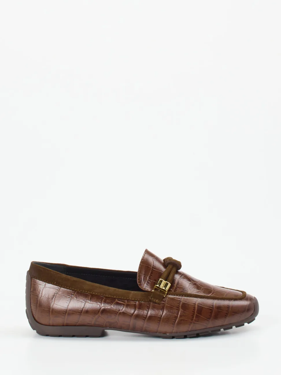 Mania – Loafer aus geprägtem Leder in Braun