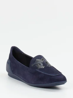 Mania – Loafer aus Veloursleder mit Strassbesatz