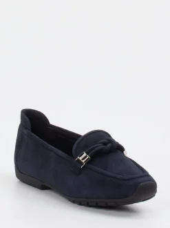 Mania – Loafer aus Veloursleder Dunkelblau