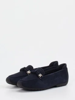 Mania – Loafer aus Veloursleder Dunkelblau