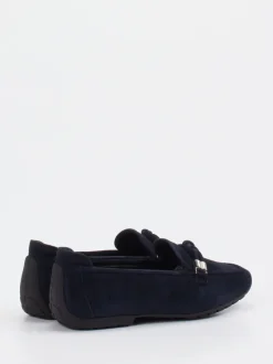 Mania – Loafer aus Veloursleder Dunkelblau