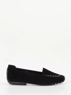 Mania – Loafer aus Veloursleder Schwarz