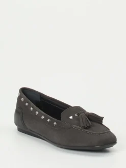 Mania – Loafer aus Veloursleder in Anthrazit
