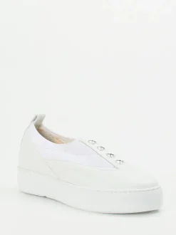 Mania – Slip-On Sneaker aus Kalbleder weiß