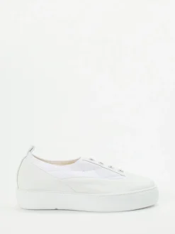 Mania – Slip-On Sneaker aus Kalbleder weiß
