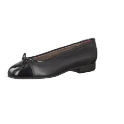 Mannori – Ballerinas aus Lackleder in Schwarz