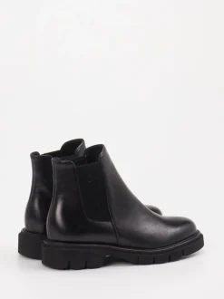 Mannori – Chelsea Boots aus Kalbleder Schwarz