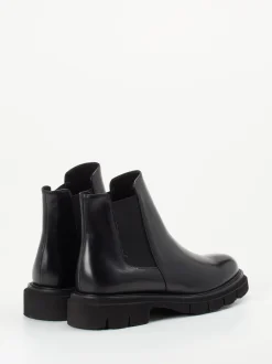 Mannori – Chelsea Boots aus Kalbleder Schwarz