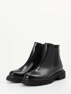 Mannori – Chelsea Boots aus Kalbleder Schwarz