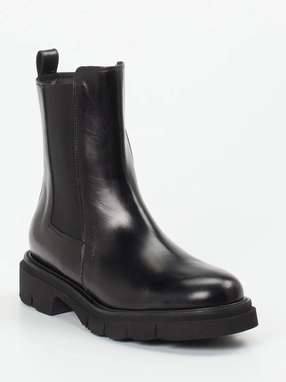 Mannori – Chelsea Boots aus Kalbleder schwarz
