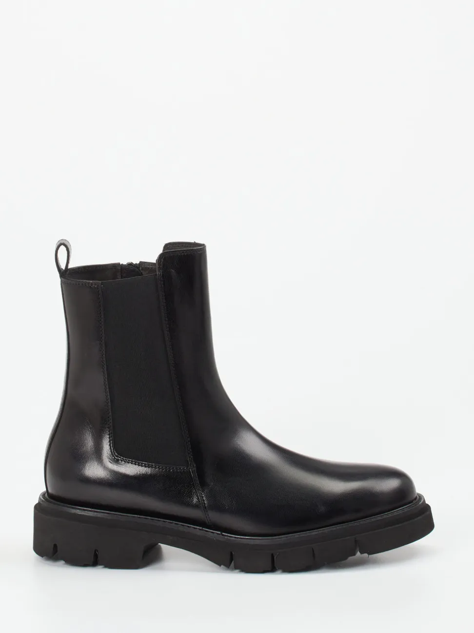 Mannori – Chelsea Boots aus Kalbleder schwarz