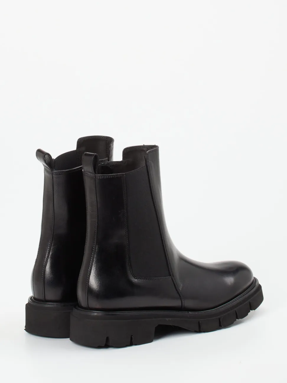 Mannori – Chelsea Boots aus Kalbleder schwarz