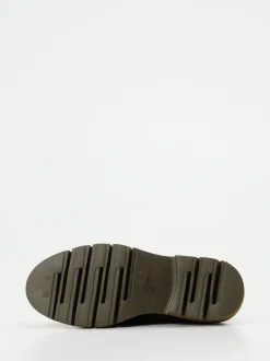 Mannori – Chunky Slipper aus Veloursleder Grün