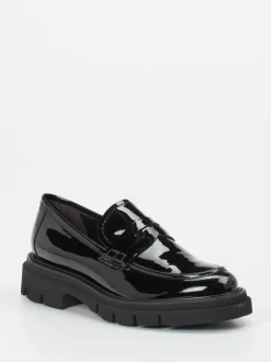 Mannori – Chunky-Loafer aus Lackleder schwarz