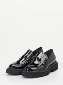 Mannori – Chunky-Loafer aus Lackleder schwarz