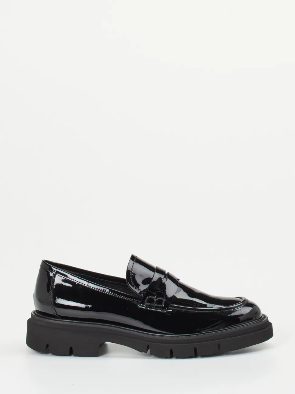 Mannori – Chunky-Loafer aus Lackleder schwarz