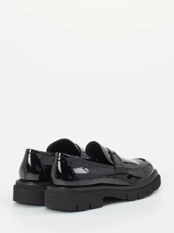 Mannori – Chunky-Loafer aus Lackleder schwarz