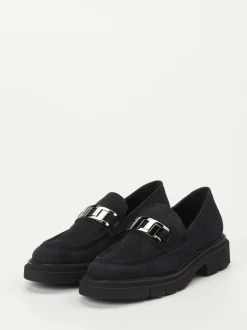 Mannori – Chunky-Loafer aus Veloursleder Schwarz