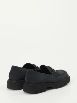 Mannori – Chunky-Loafer aus Veloursleder Schwarz