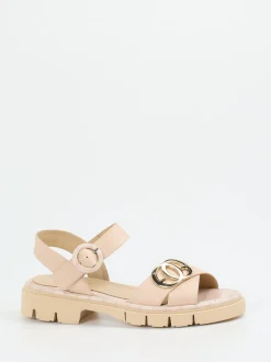 Mannori – Chunky-Sandalen aus Kalbleder in Beige