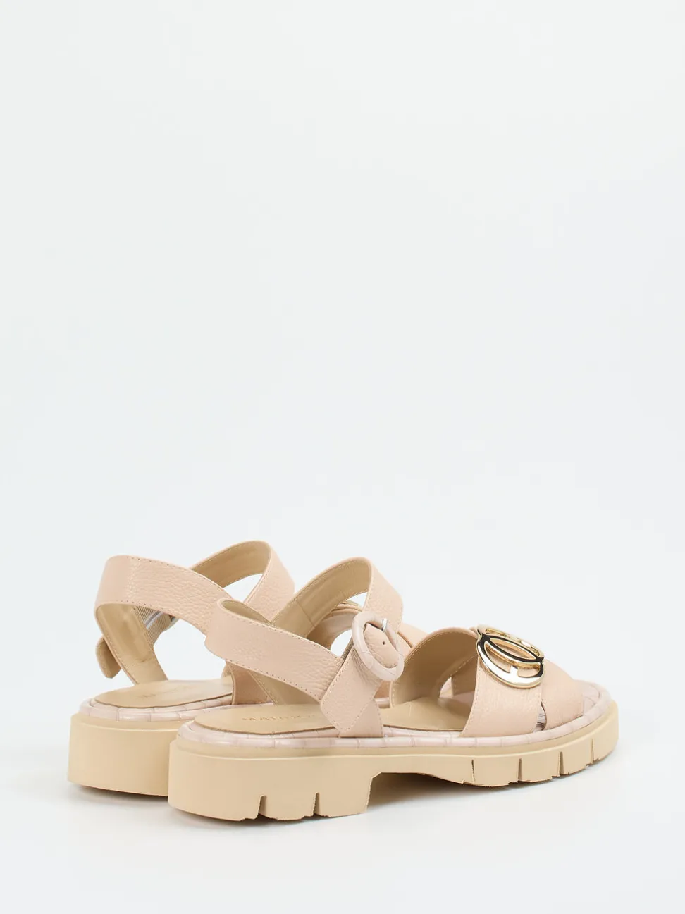 Mannori – Chunky-Sandalen aus Kalbleder in Beige