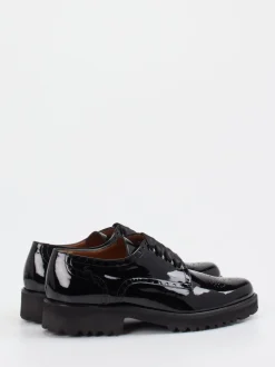 Mannori – Derby-Schnürschuh aus Lackleder schwarz