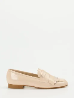 Mannori – Fransen-Loafer aus Lackleder Beige