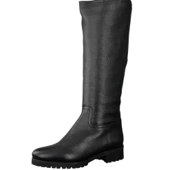 Mannori – Kniehoher Stiefel aus Kalbleder Schwarz