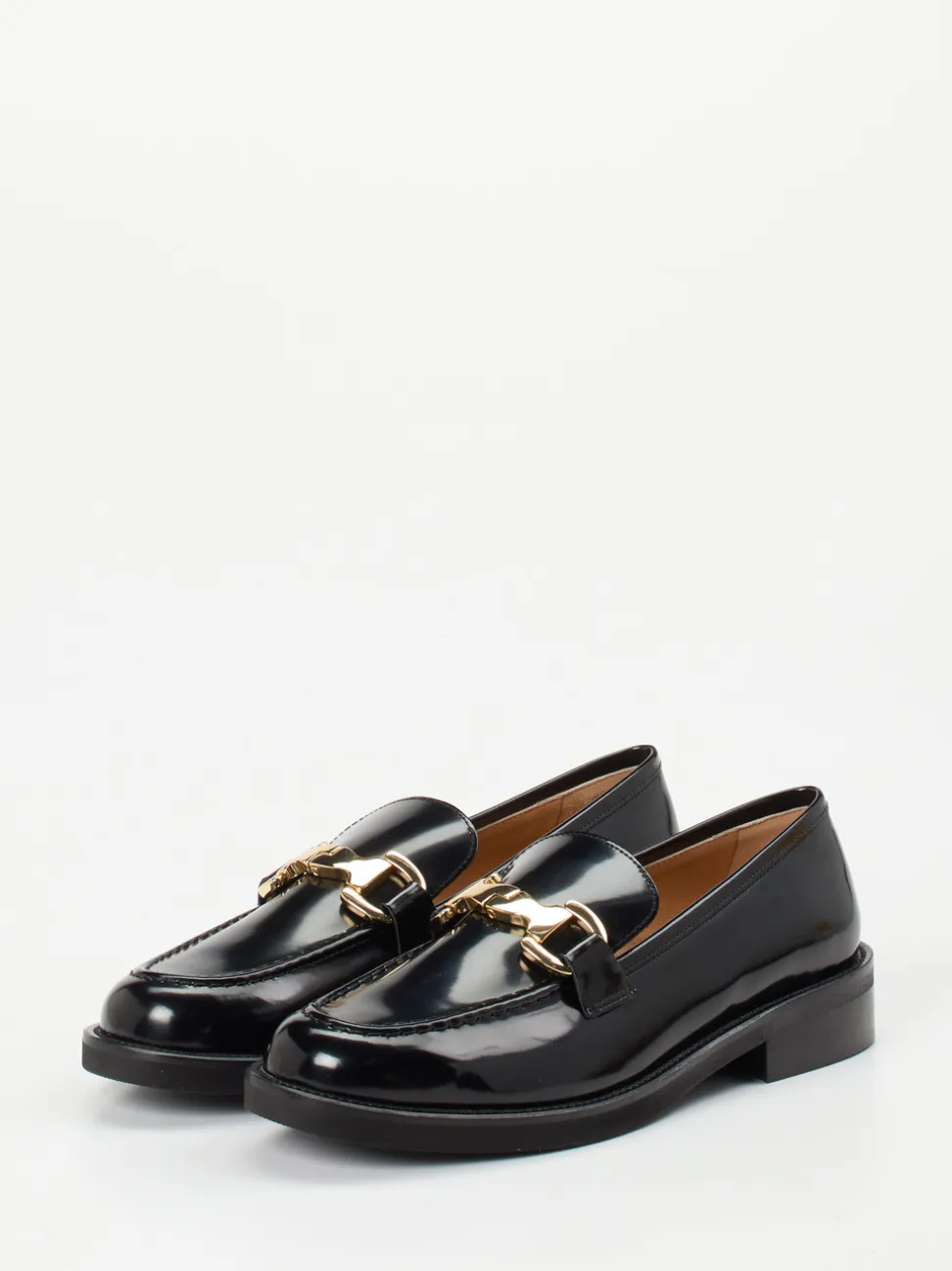 Mannori – Loafer aus Hochglanzleder schwarz
