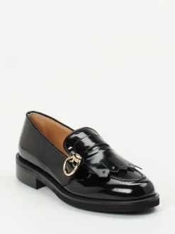 Mannori – Loafer aus Hochglanzleder schwarz