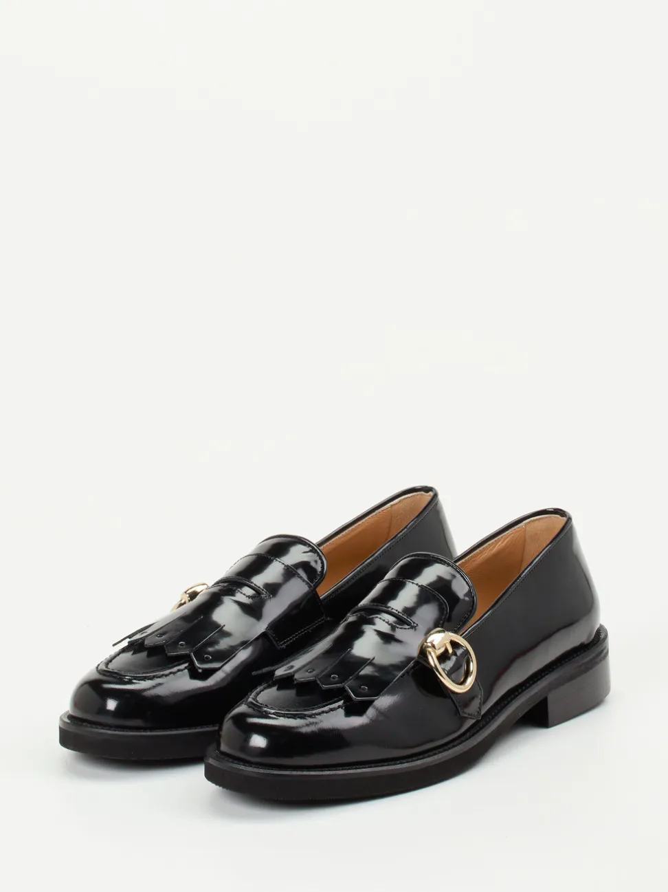 Mannori – Loafer aus Hochglanzleder schwarz
