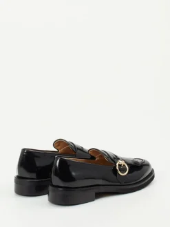 Mannori – Loafer aus Hochglanzleder schwarz
