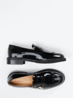 Mannori – Loafer aus Hochglanzleder schwarz