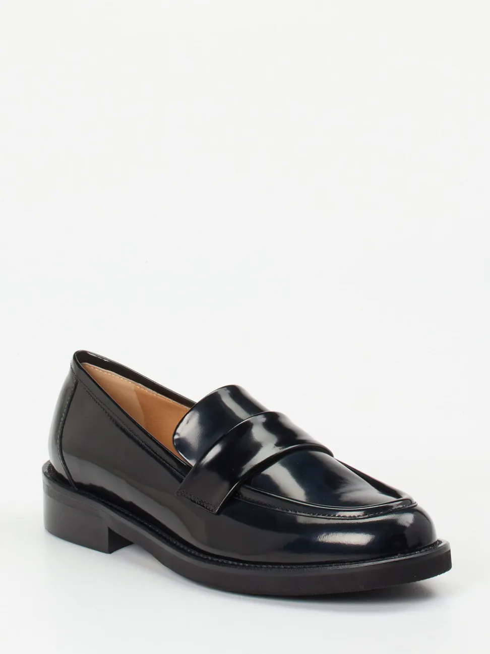 Mannori – Loafer aus Hochglanzleder schwarz