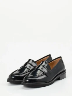 Mannori – Loafer aus Hochglanzleder schwarz