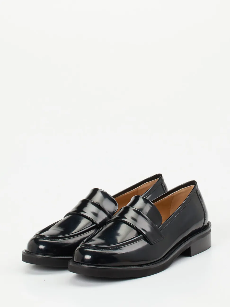 Mannori – Loafer aus Hochglanzleder schwarz