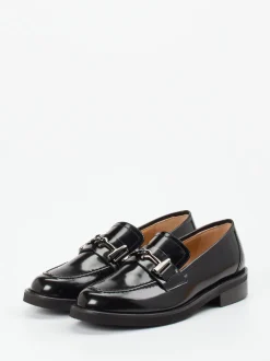 Mannori – Loafer aus Hochglanzleder in Schwarz