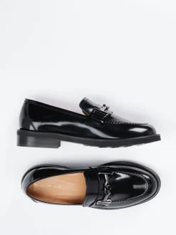 Mannori – Loafer aus Hochglanzleder in Schwarz