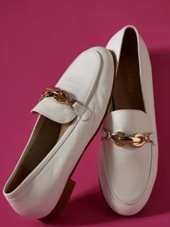 Mannori – Loafer aus Kalbleder in Offwhite