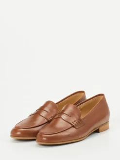 Mannori – Loafer aus Kalbleder Cognacbraun