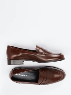Mannori – Loafer aus Kalbleder in Dunkelbraun