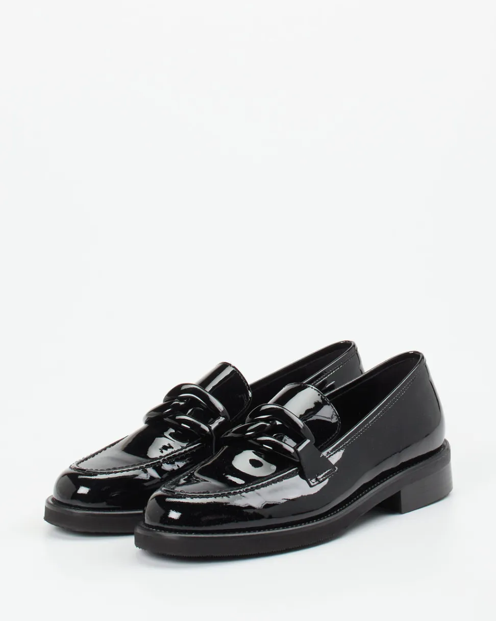 Mannori – Loafer aus Lackleder schwarz glänzend
