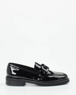Mannori – Loafer aus Lackleder schwarz glänzend