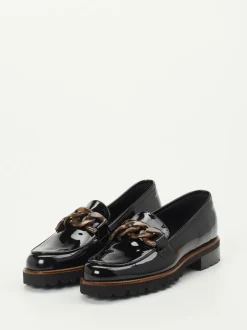 Mannori – Loafer aus Lackleder Schwarz
