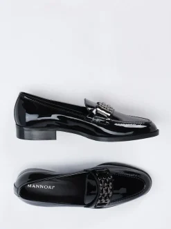 Mannori – Loafer aus Lackleder in Schwarz