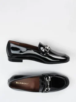 Mannori – Loafer aus Lackleder schwarz